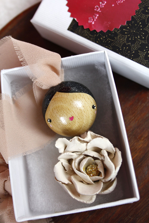 (image pour) Petite Fleur Céramique Rose